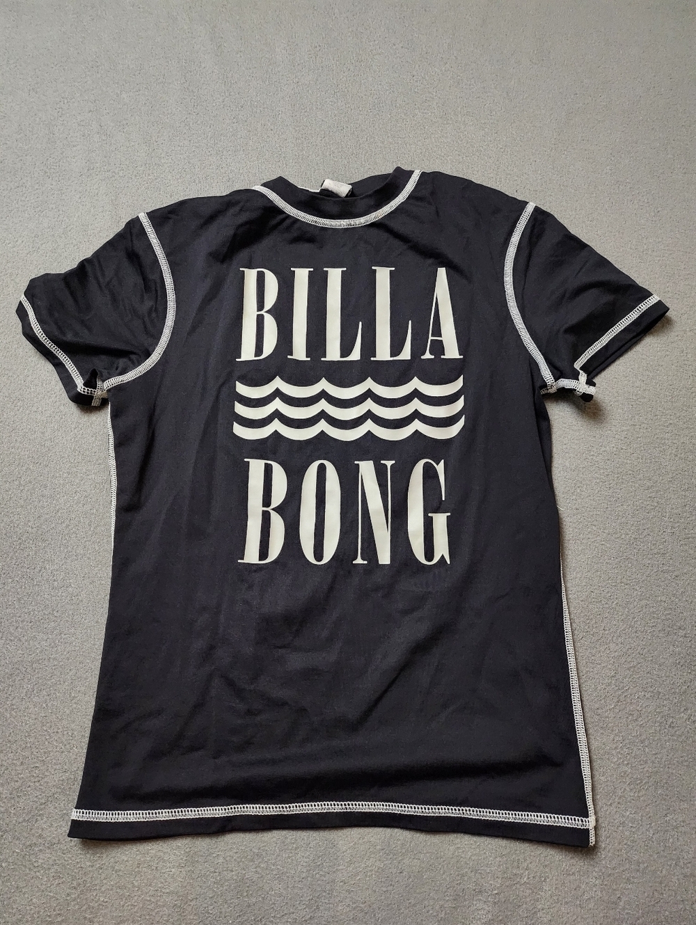 Billabong Black Rash guard Shirt Swimming Shirt